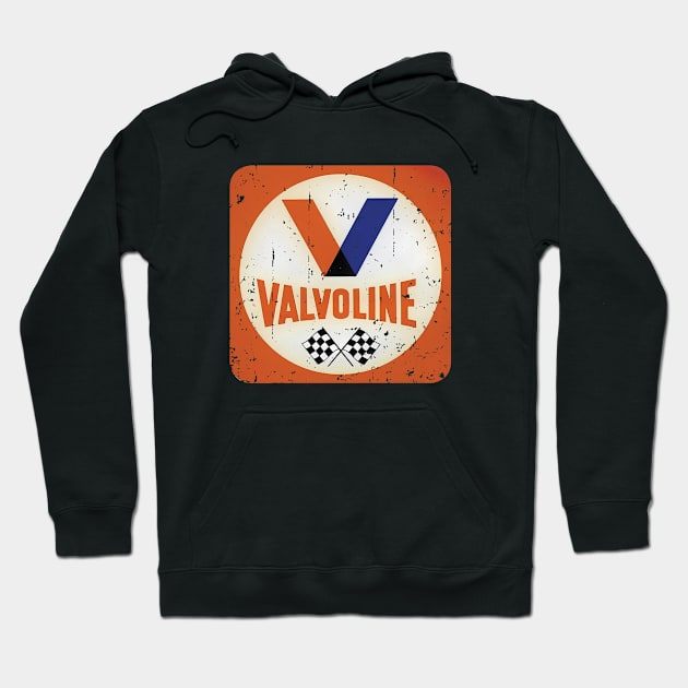 Valvoline racer vintage Hot Rod, Rat Rod Gasser, Racecar Hoodie by retropetrol